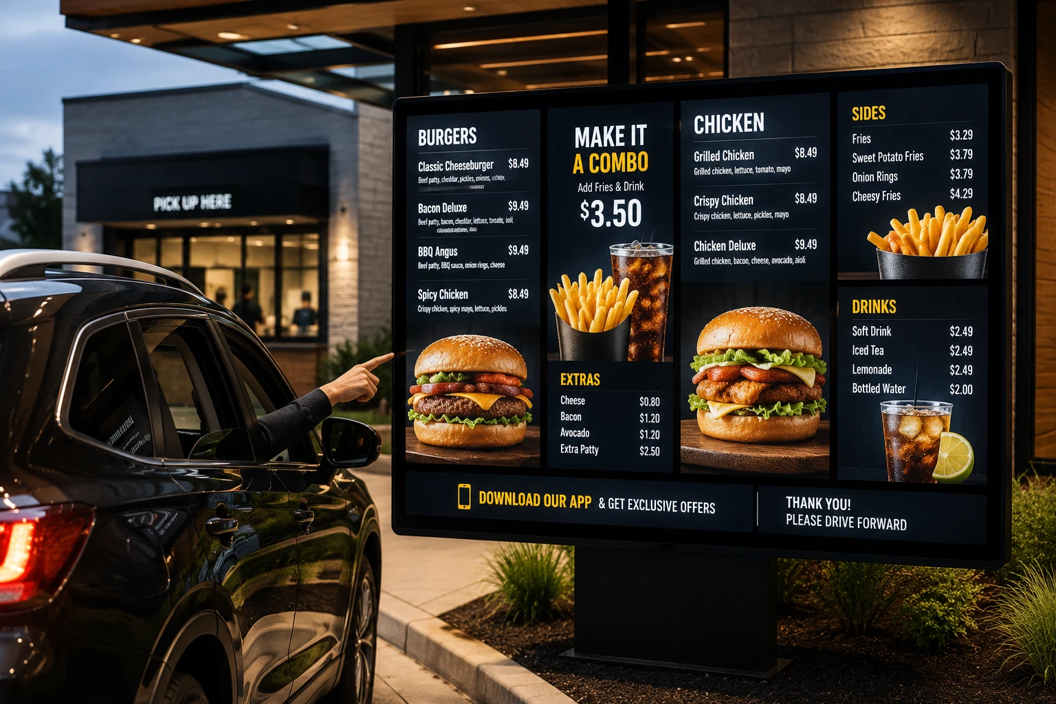 Digital menu boards