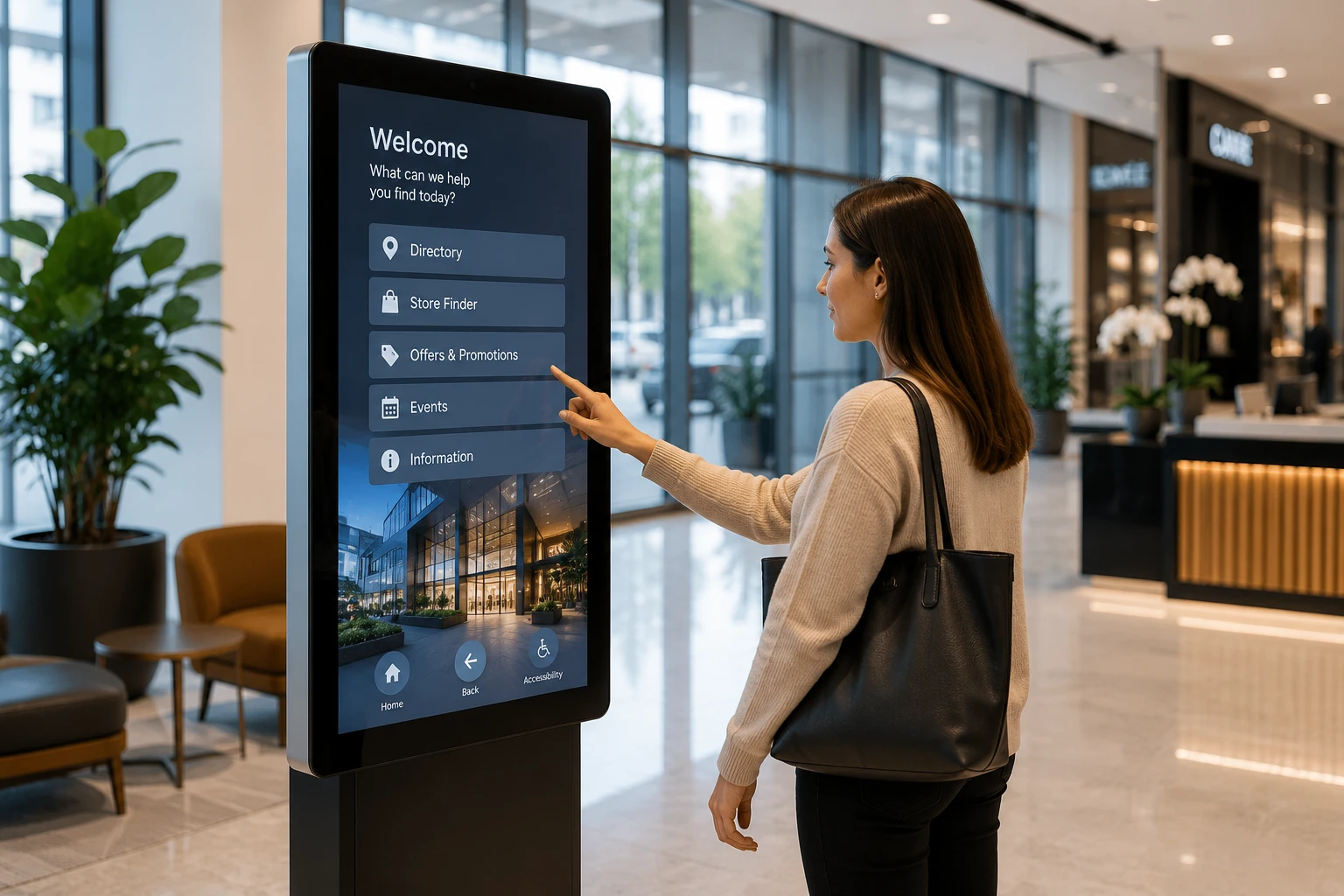 Digital kiosk display