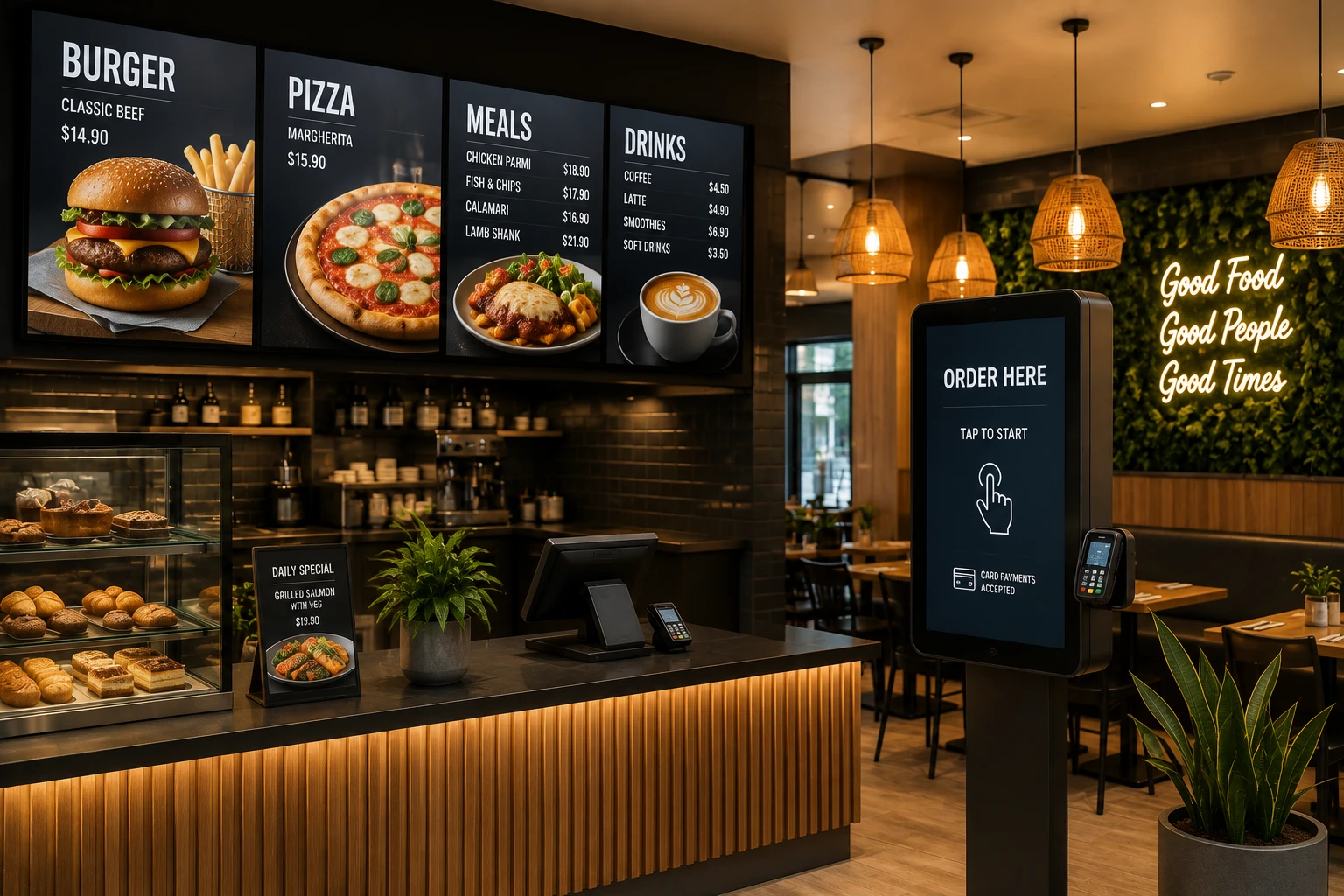 Digital signage and displays for hospitality
